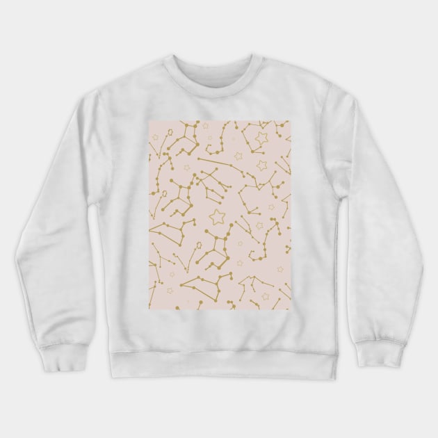 Champagne Celestial Crewneck Sweatshirt by SturgesC